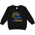 thumbnail image 2 of Inktastic Just Down Right Awesome Down Syndrome Awareness Ribbon Toddler Sweatshirt, 2 of 4