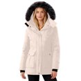 thumbnail image 4 of Women's Solid Color Winter Down Jacket with Detachable Hood, 4 of 9