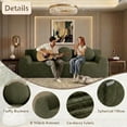 thumbnail image 4 of 71" Modern Corduroy Small Loveseat, Cloud Memory Foam Compressed Couch in a Box, Boneless Space-Saving Sofa for Living Room Bedroom Apartment, No Assembly, 4 of 7