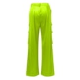 thumbnail image 4 of Women's Fashion Casual Zipper Cargo Pants - Loose Fit Solid Color with Pockets, High Waist Wide Leg for Daily/Workout (S-XXL), 4 of 4
