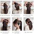 thumbnail image 4 of Jinsinto 3 Pcs de Nid d'Oiseaux Attache-Cheveux Extensible Porte-Queue de Cheval Boule, 4 of 7