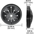 thumbnail image 3 of 2 Pack Garbage Disposal Splash Guard 3-1/8 Inch Collar Sink Baffle Garbage Disposal Stopper Compatible with Waste King, Whirlaway, GE and Other EZ Mount Disposals, 3 of 5