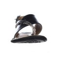 thumbnail image 2 of Womens B.O.C. Born Lowery Slingback Flat Sandals - Black/Pewter Combo, 2 of 6