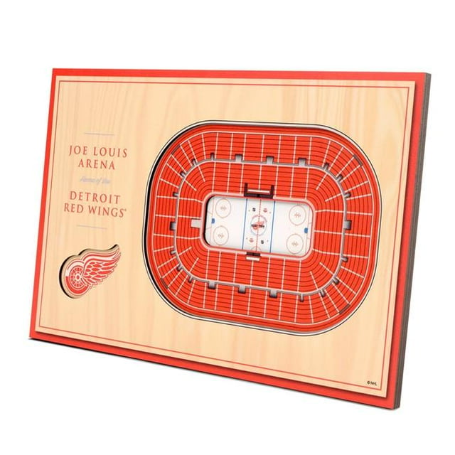YouTheFan 8491560 NHL Detroit Red Wings 3D StadiumViews Desktop Display - Joe Louis Arena
