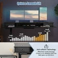 thumbnail image 6 of Costway 63" x 24" Electric Standing Desk with 2 Drawers Monitor Stand Storage Shelf Black, 6 of 9