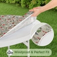 thumbnail image 5 of Gray Christmas Icon Pattern Round Fitted Tablecloth with Elastic Edge,Dining Table Cover Waterproof,Outdoor Round Tablecloth for Camping,Dining,Indoor and Outdoor, 5 of 7