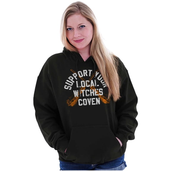 Support Your Local Witches Coven Hoodie Sweatshirt Women Brisco Brands S