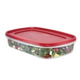 thumbnail image 4 of Rubbermaid Easy Find Lid Food Storage Container, 9.5 Liter, Red, 4 of 5