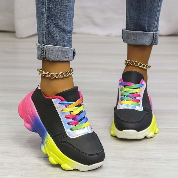 KBKYBUYZ Color-blocking Casual Personality Women's Shoes