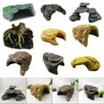 thumbnail image 2 of Aquariums Rock Stone Cave Resin Decorations Fish Tanks Stone Cave Shelter Fish Hideouts House for Freshwater Saltwater, 2 of 9