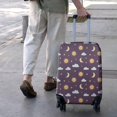 thumbnail image 3 of Purple Sun Moon Star Cloud Pattern Luggage Cover Fashion Suitcase Cover Baggage Covers Fit 25-28 Inch Luggage (Go Travel), 3 of 5