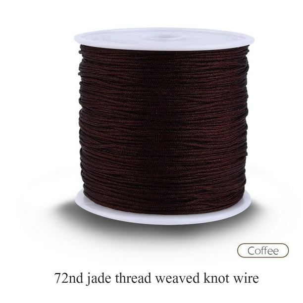 100M x 0.8mm Nylon Chinese Knot Cord Rattail Macrame Shamballa