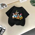 thumbnail image 3 of Camiseta de algodón de manga corta de verano de Mickey Minnie de Disney para niños, camisetas casuales de moda para niños y niñas, camisetas lindas de dibujos animados, ropa para niños, 3 of 5