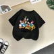 thumbnail image 3 of Camiseta de algodón de manga corta de verano de Mickey Minnie de Disney para niños, camisetas casuales de moda para niños y niñas, camisetas lindas de dibujos animados, ropa para niños, 3 of 5