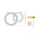 thumbnail image 3 of ANGARA Lab Grown Interlocking Diamond Circle Necklace for Women in 14K White Gold (Size-1.8mm| Color-F-G| Clarity-VS) | Anniversary, Jewelry Gift for Women | Lab-Grown Diamond Necklace, 3 of 8