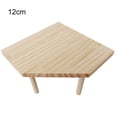 thumbnail image 2 of AURORA TRADE - Plataforma de madera para animales pequeños, mesa de madera natural resistente a mordeduras con pilares, accesorios de jaula de juguetes naturales para hámster, ardilla, jerbo,, 2 of 8