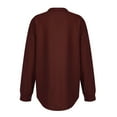thumbnail image 4 of Womens Waffle Knit Shacket Boyfriend Shirt Jacket Button Down Blouse Loose Fit Long Sleeve Tops, 4 of 5