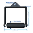 thumbnail image 3 of KORIKAHM Fitness 4cm LAT Pulldown Attachments D Handle Cable Attachment, Single D-Handle, Support up to 1000 lbs, Tricep Press Down Bar Cable attachments for Gym, 3 of 7