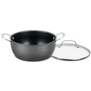 Cuisinart Classic 3.5qt Stainless Steel Saute Pan with Cover and Brushed  Gold Handles Matte White
