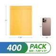 thumbnail image 2 of Yellow Kraft Bubble Mailers, Padded Self Seal Envelopes, 400 Count, 7.25 x 11 in, 2 of 8