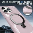 thumbnail image 5 of Allytechgroup Magnetic Case for iPhone 12 Pro / 12 6.1", Support Wireless Charging Rugged Heavy Duty Durable Cover Case with Kickstand Shockproof Back Cover for iPhone 12 Pro / 12 6.1", Pink, 5 of 6