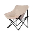 thumbnail image 3 of S SERENABLE Chaise de Camping Confortable Légère Chaise Portable pour Pelouse Randonnée Plein Air Kaki, 3 of 9