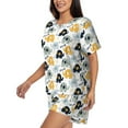 thumbnail image 2 of Lsque Cute Elephant Women's Short-Sleeved Pajama Set - 2 Piece Soft and Lightweight Sleepwear Set-Small, 2 of 9