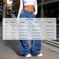thumbnail image 3 of Zormilly Cargo Jeans for Women Low Rise Wide Leg Classic Denim Pants with Pockets Fall Fashion Casual Baggy Jeans, S-XL, 3 of 8