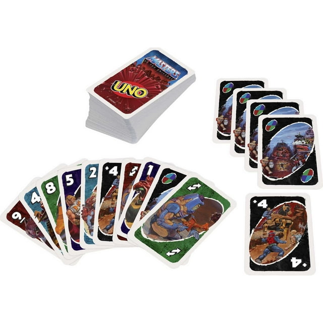 UNO Masters of the Universe Card Game for Kids & Adults with Special Rule for 2-10 Players