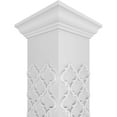 thumbnail image 4 of Ekena Millwork 8"W x 9'H Craftsman Classic Square Non-Tapered Medium Marrakesh Fretwork Column w/ Crown Capital & Crown Base, 4 of 8