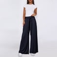 thumbnail image 3 of WILLBEST Pantalones Palazzo Deportivos Con Cordón Ajustable Para Mujer, Cómodos Pantalones Casuales de Yoga, Ligeros, Transpirables, de Tela Suave Mediana, 3 of 5