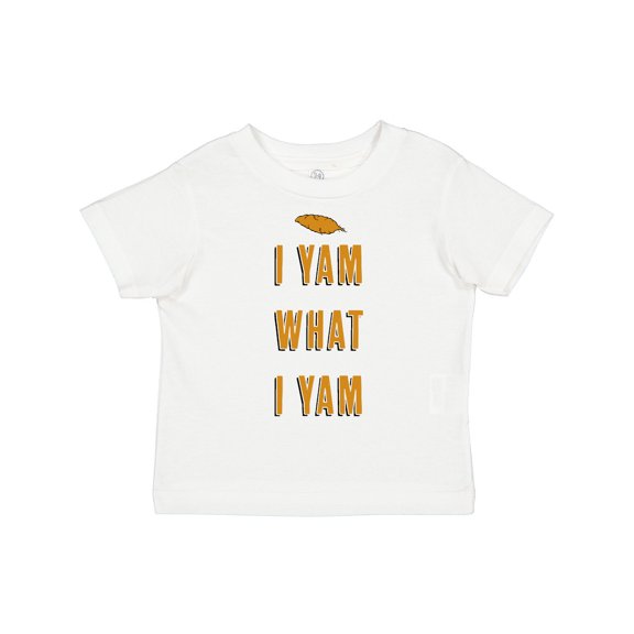 Inktastic Thanksgiving I Yam What I Yam Funny Boys or Girls Toddler T-Shirt