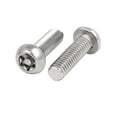 thumbnail image 3 of Uxcell M6x20mm 304 Stainless Steel Button Head Torx Security Tamper Proof Screws (5-pack), 3 of 4