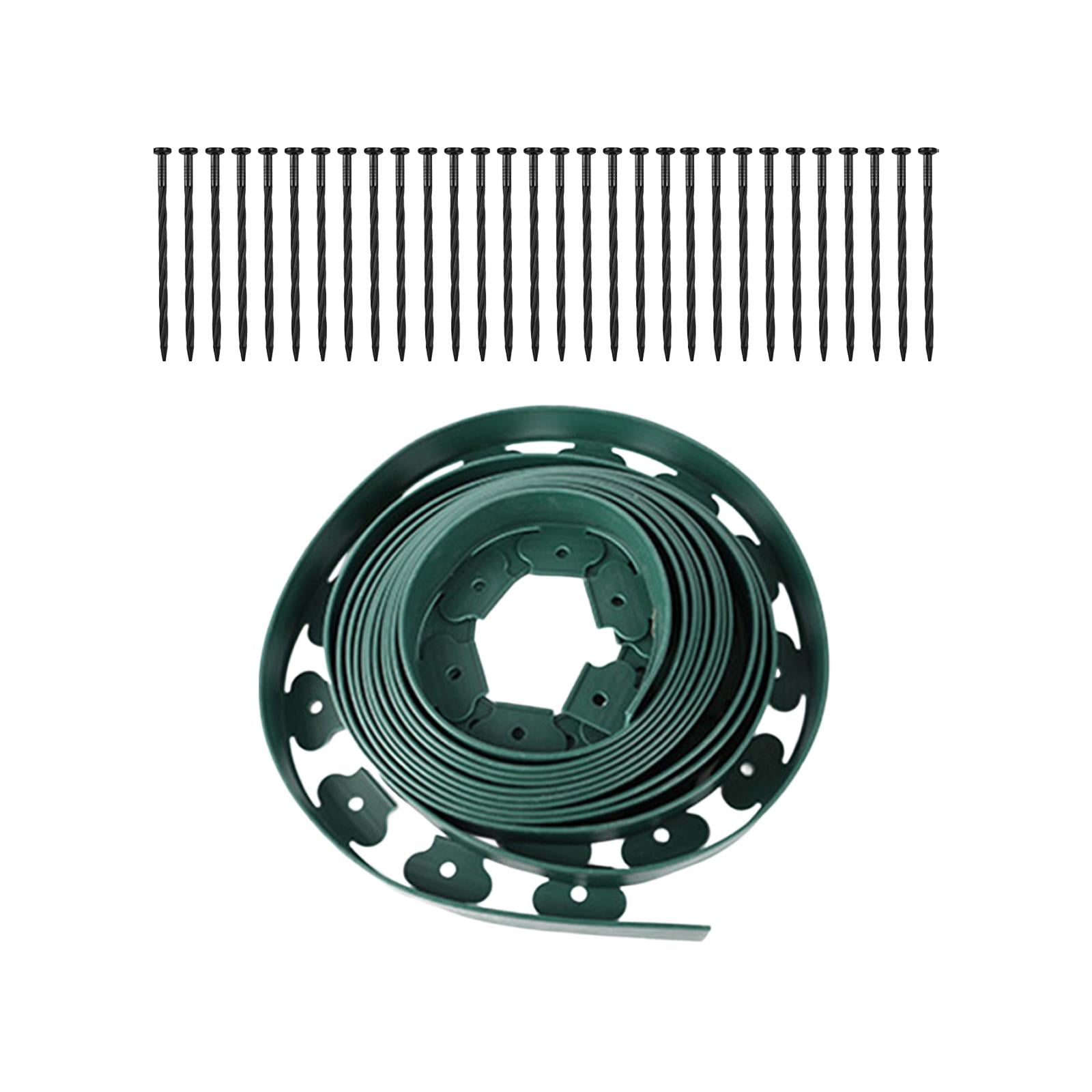 Landscaping Edging Garden Edging Coil Garden Landscape Edging Borders for Lawn Landscaping 5cm Green