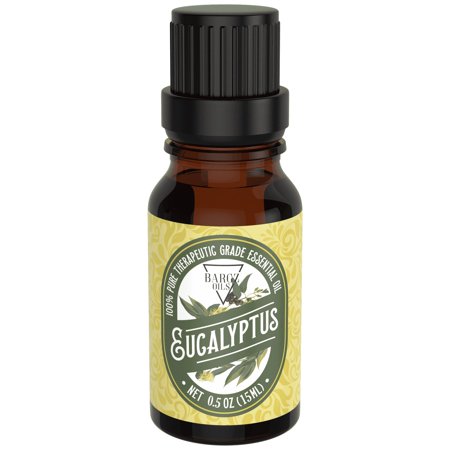 Bargz Eucalyptus Essential Oil  Glass Amber Bottle  Powerful Medicinal Oils & Fresh Fragrance