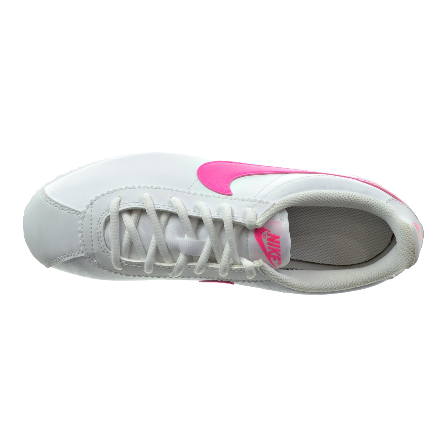 nike cortez white with pink swoosh