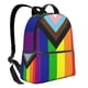thumbnail image 2 of Mochila de hombro con la bandera del orgullo Progress para portátil y tableta, ideal para viajes deportivos, 2 of 5