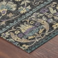 thumbnail image 3 of Addison Rugs Chantille Indoor/Outdoor Traditional Floral Black Machine Washable Rectangle Rug, 10' x 14', 3 of 8
