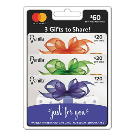 Vanilla Mastercard $60 Multi-pack: Sheer Box Gift