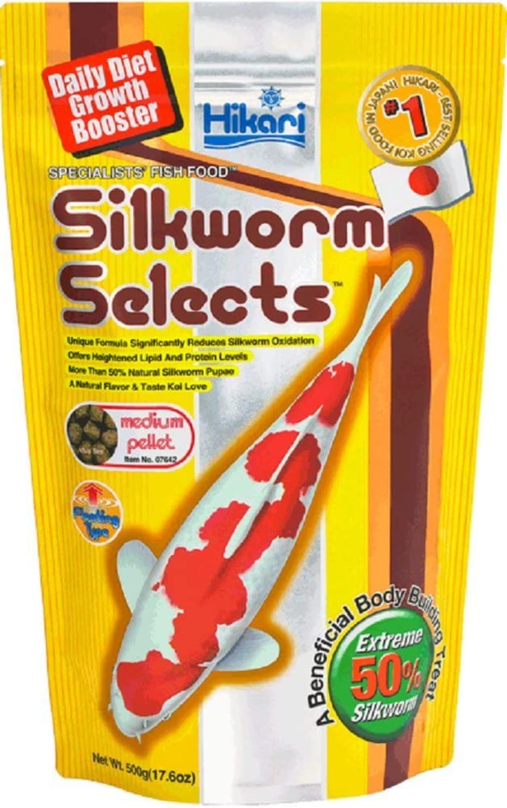 Buy Hikari 042197 Silkworm Selects Koi Food, One Size, Contains 1 17