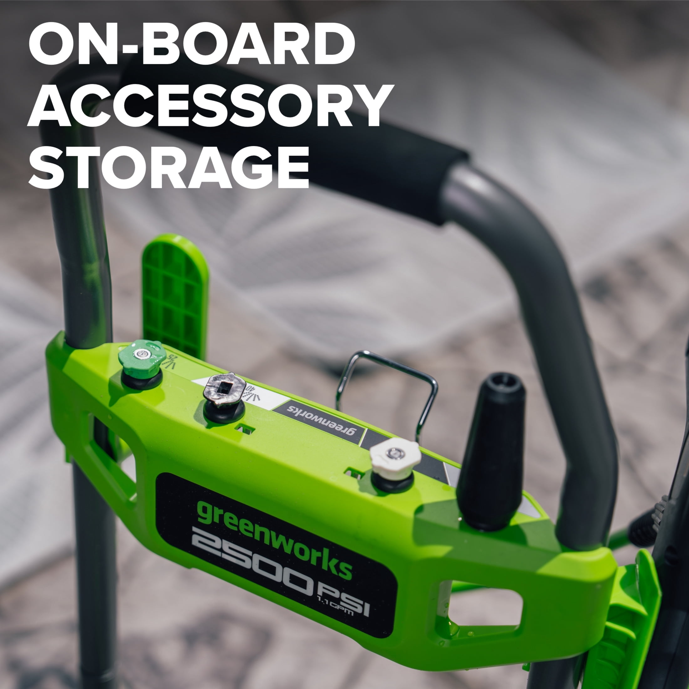 Greenworks 2500 PSI Pressure Washer, 1.1 GPM Max, AC Power, 4 Nozzles Included