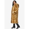 thumbnail image 3 of Roaman's Women's Plus Size Hooded Faux Fur Coat, 3 of 6