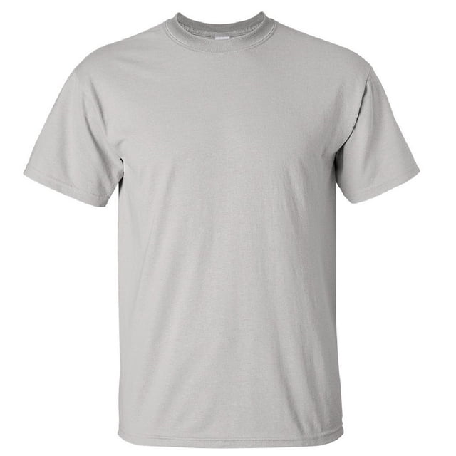 Gildan - Camiseta básica de manga corta Modelo Ultra Cotton para hombre caballero (Gris Hielo)