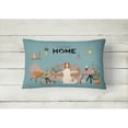 thumbnail image 2 of Borzoi Sweet Home Canvas Fabric Decorative Pillow, 2 of 4