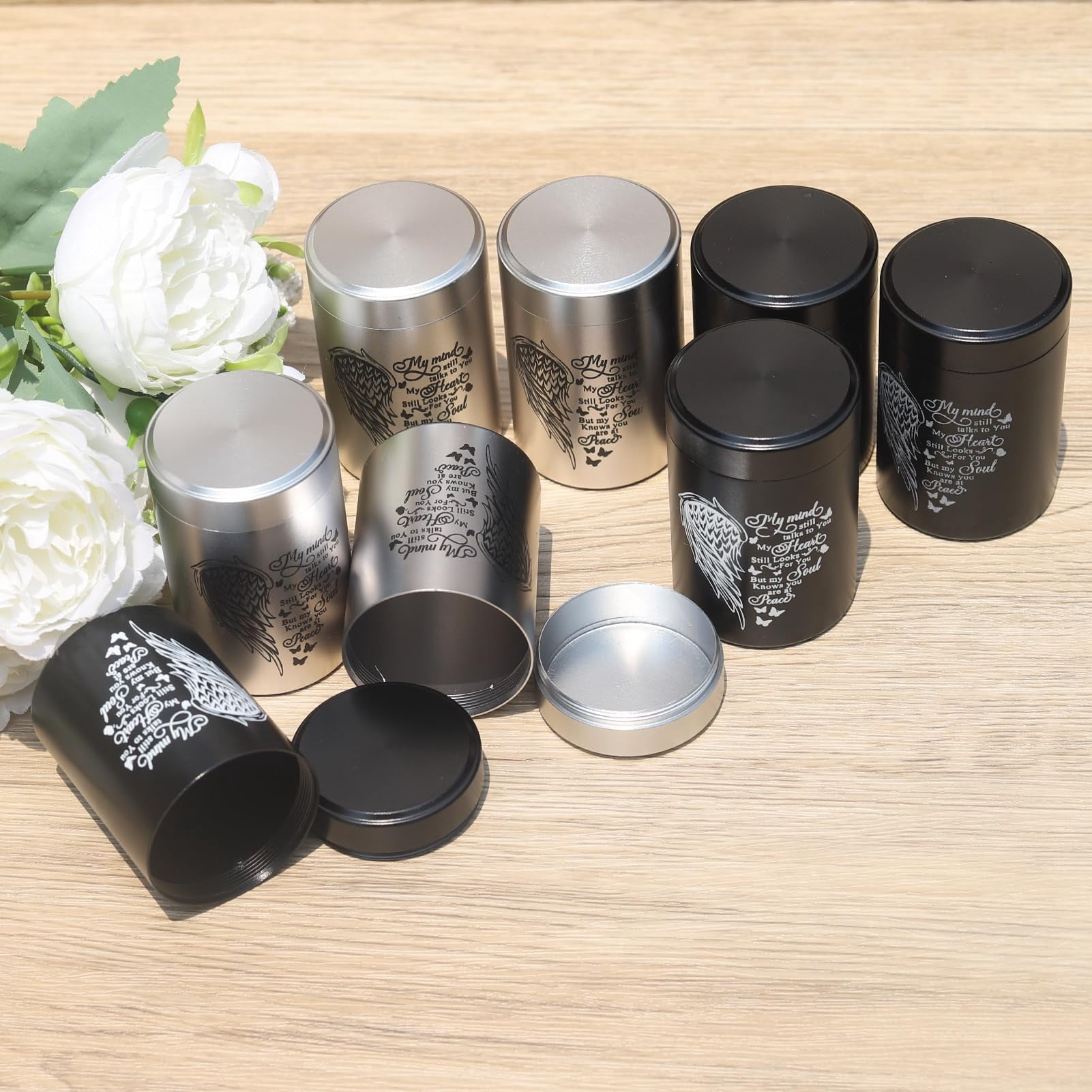 Small Urns for Human Ashes Set of 8 Mini Urn for Ashes 3 inches Keepsake Urns for Ashes for Sharing Small Keepsake Urns Memorial Ashes Holder
