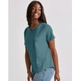 thumbnail image 2 of Hanes Originals Women's Cotton T-Shirt, Relaxed Fit Cactus XS, 2 of 5