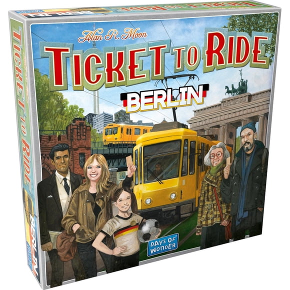 Juego de mesa Ticket to Ride Berlin – Juego de estrategia de construcción de rutas de tren, divertid