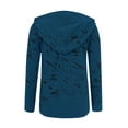 thumbnail image 5 of Fznquz Hooded Plus Size Blouses for Curvy Women Blue Full Zip Long Sleeve Jacket Casual 2026 Spring Clothes for Women,L, 5 of 6