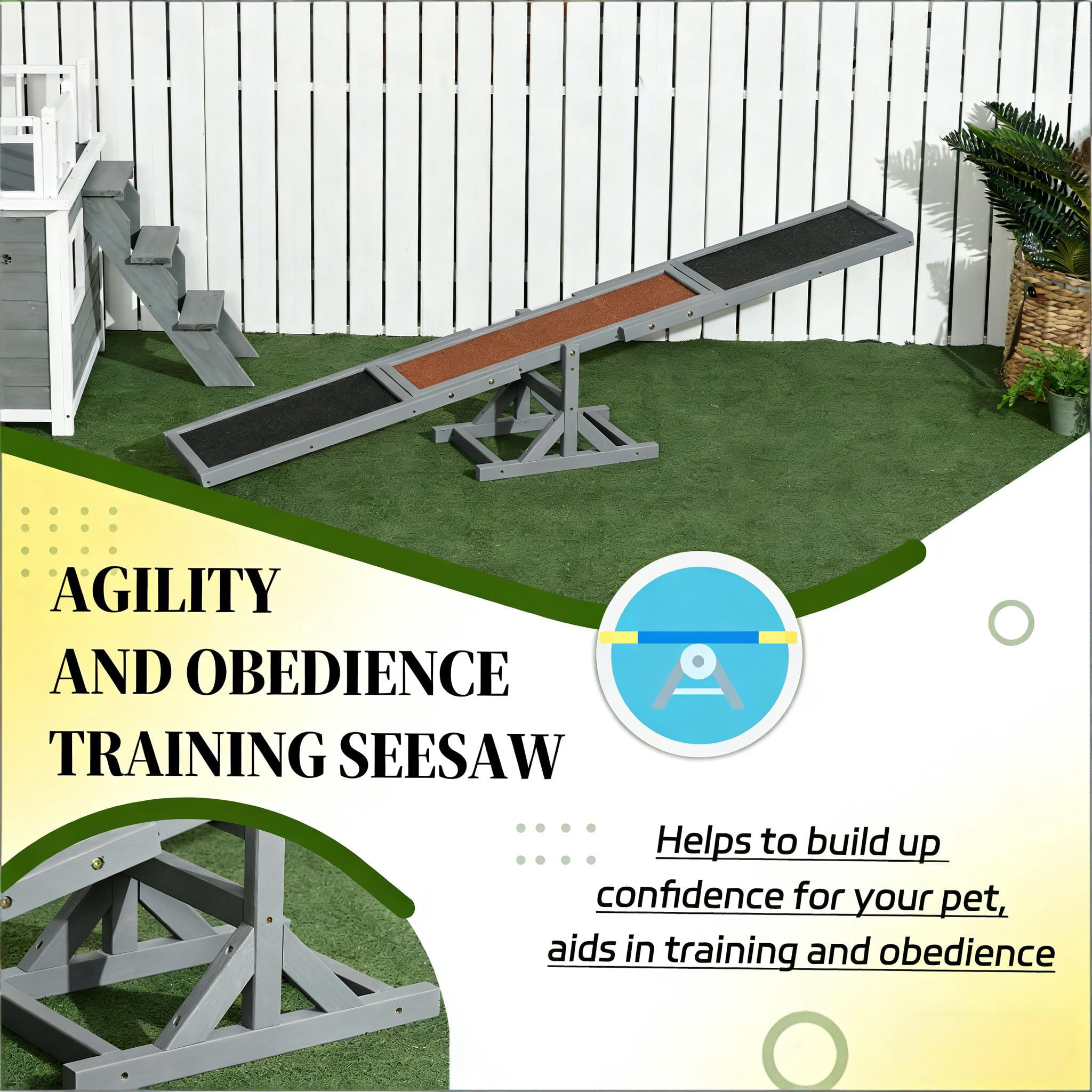 Wooden Agility Seesaw, Dog Agility Seesaw Pet Agility Seesaw