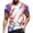 Wine, variant on Men's Patriotic 3D All-Over Print T-Shirt, Lightweight Loose Fit for Festive Events and Beach Outings ,Blue L